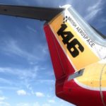 Seitenleitwerk der BAe 146 von CLS