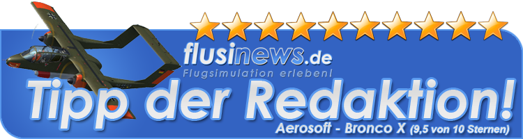 Aerosoft Bronco X Tipp der Redaktion
