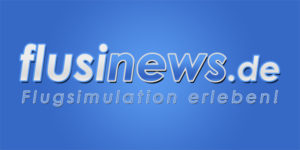 flusinews.de Logo mit blauem Hintergrund (Farbverlauf)