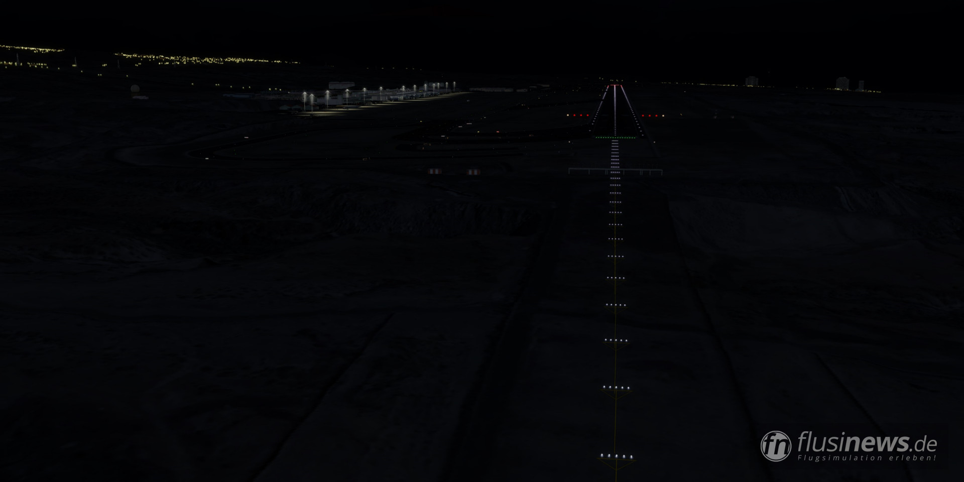 Flughafen mit dynamischer Beleuchtung