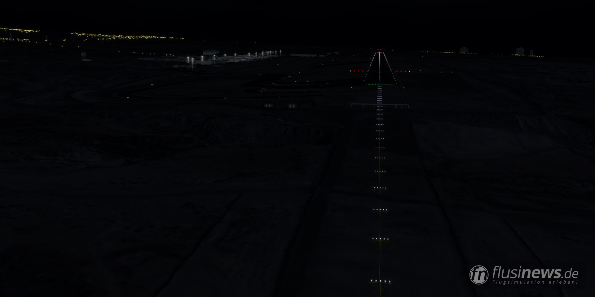 Flughafen ohne dynamische Beleuchtung