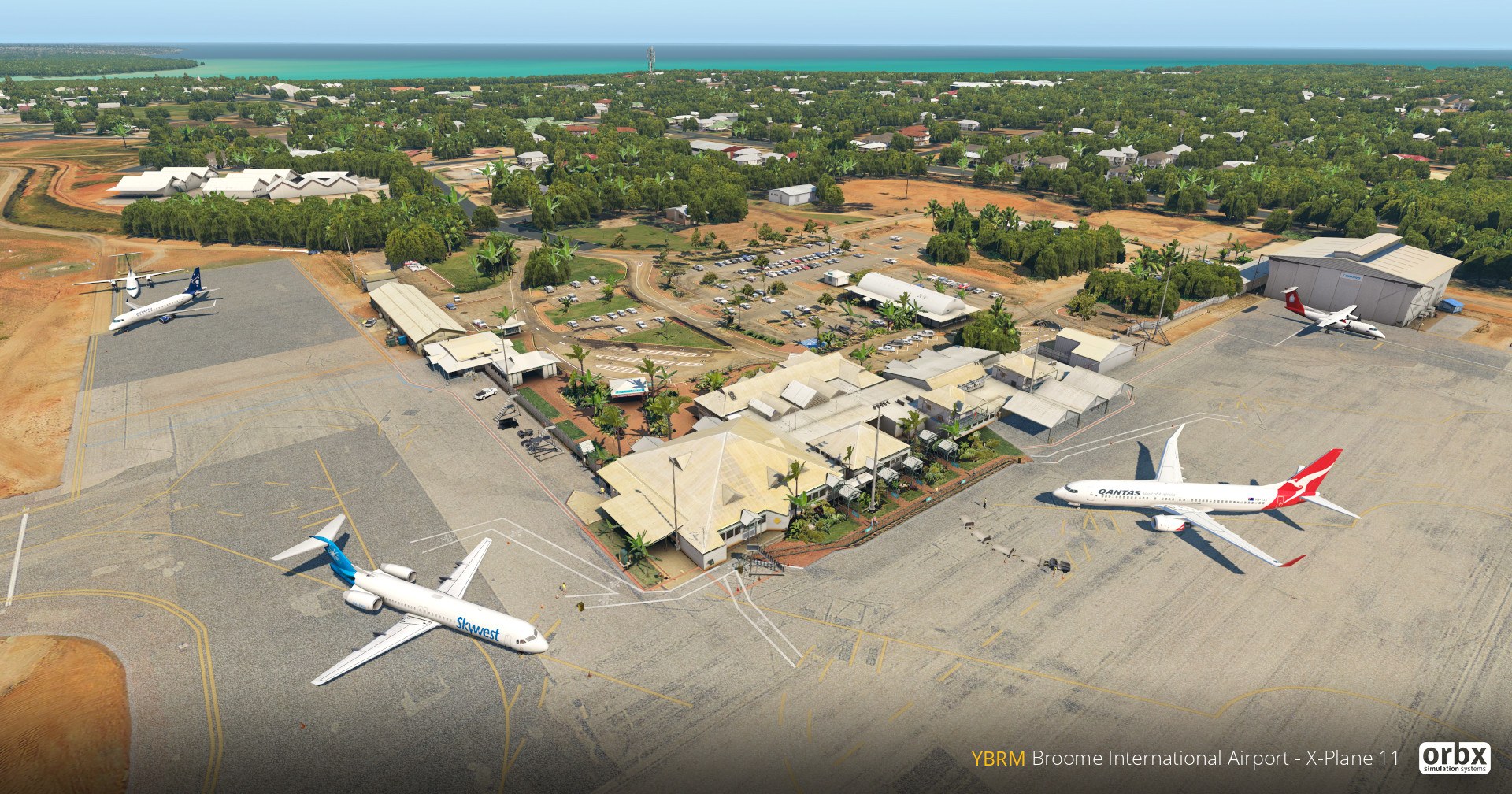Flughafen Broome von Orbx für X-Plane 11