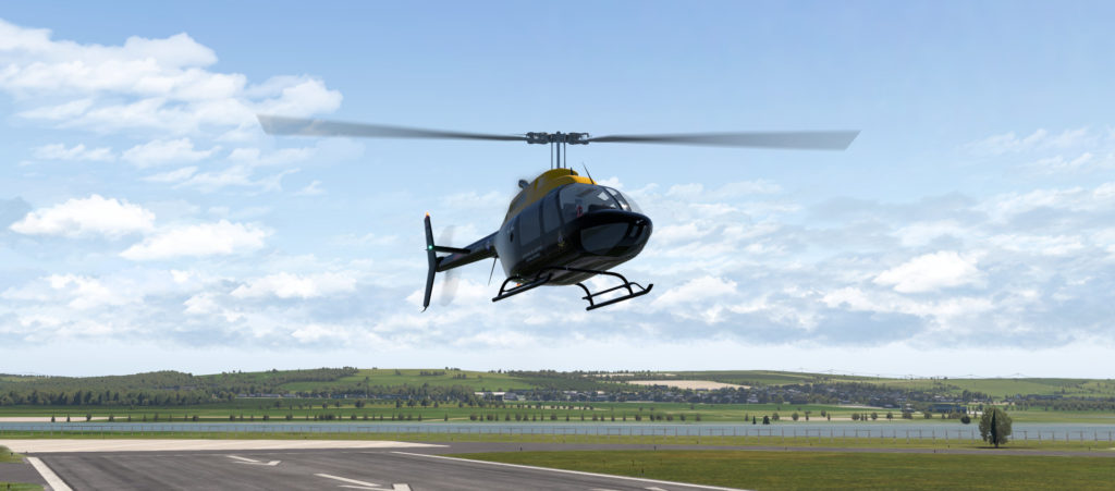 Kostenfreier Drehflügler: Bell 206 JetRanger für X-Plane 11