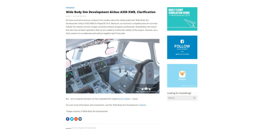 digitalflightwire A350 Bericht