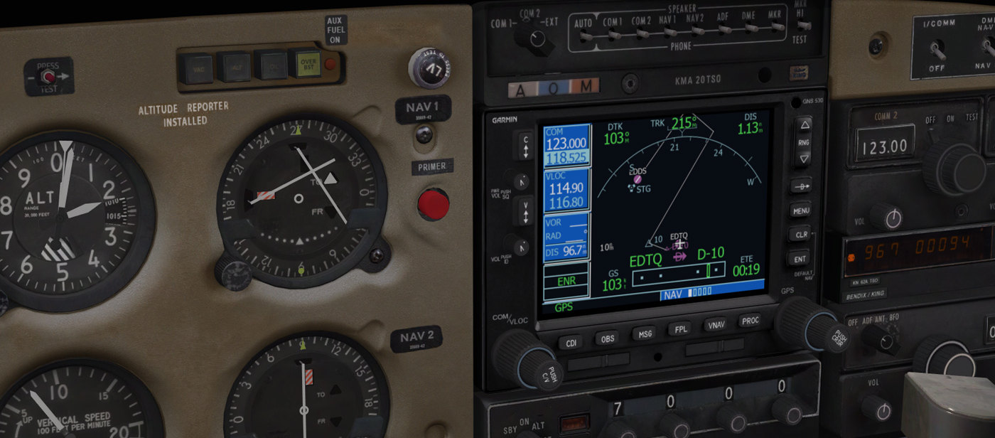 Bessere Navigation: GNS530 für Aerofly FS 2 in Arbeit!