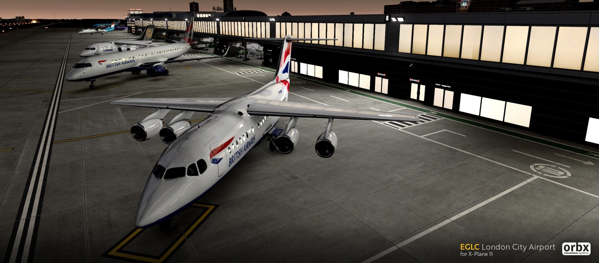 Der London City Airport (EGLC/LCY) von Orbx für X-Plane 11 angekündigt