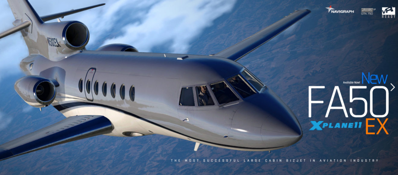 Carenado Falcon 50EX Release XP11